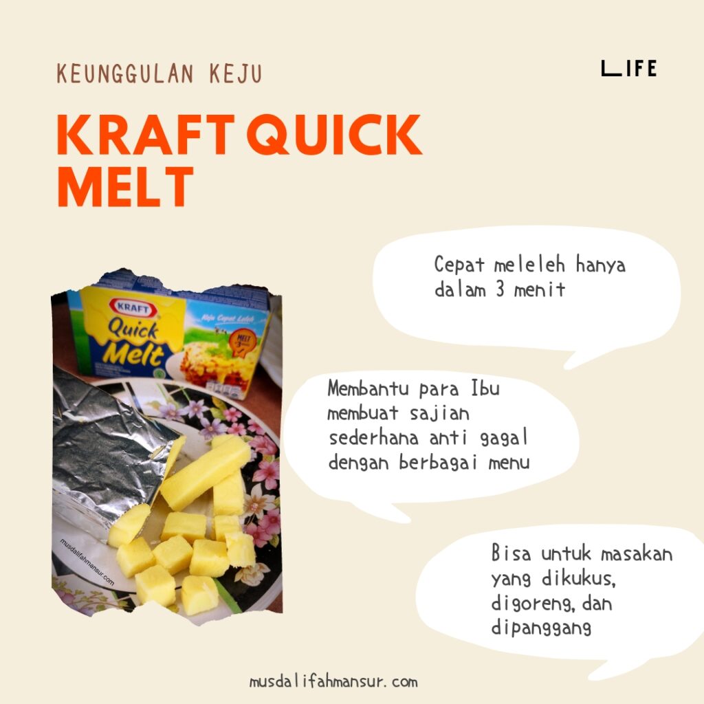 Keunggulan Keju KRAFT Quick Melt