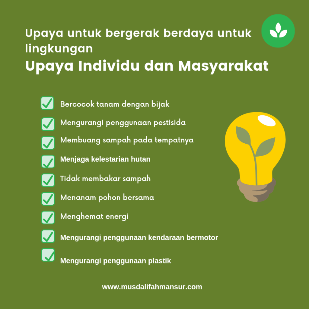 Upaya sektor swasta dalam menjaga lingkungan