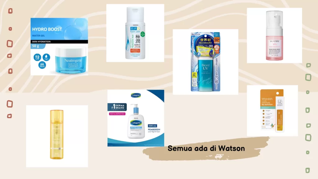 Semua produk skincare ada di Watsons